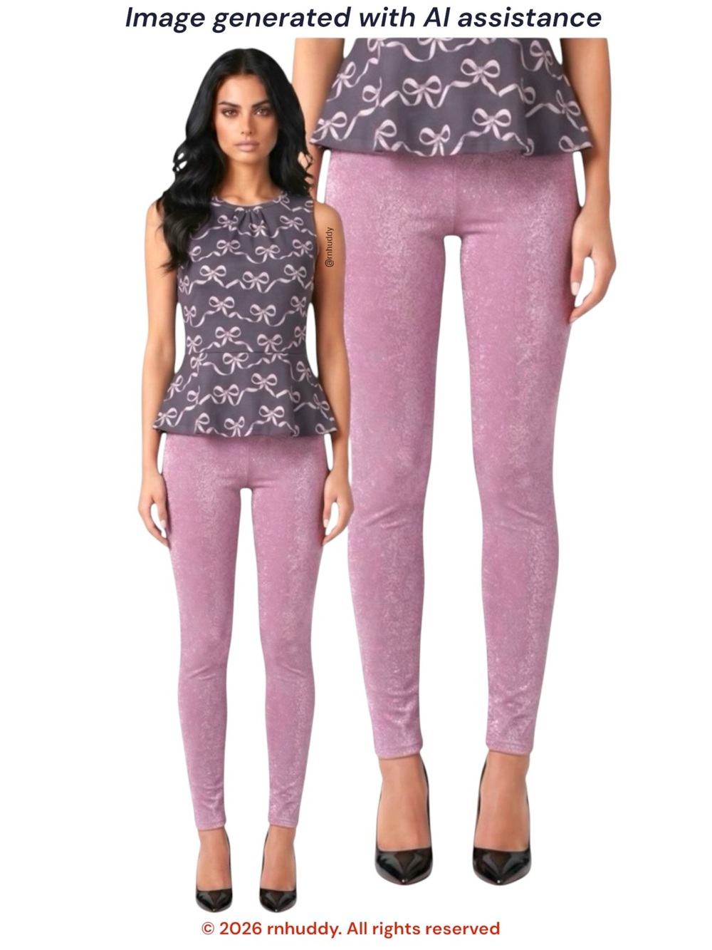 Naked Wardrobe M pink glow down leggings